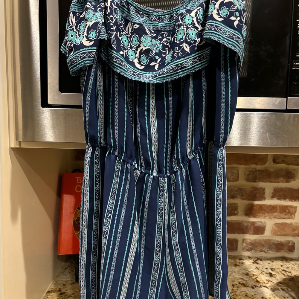 Size XL  navy shorts jumpsuit.